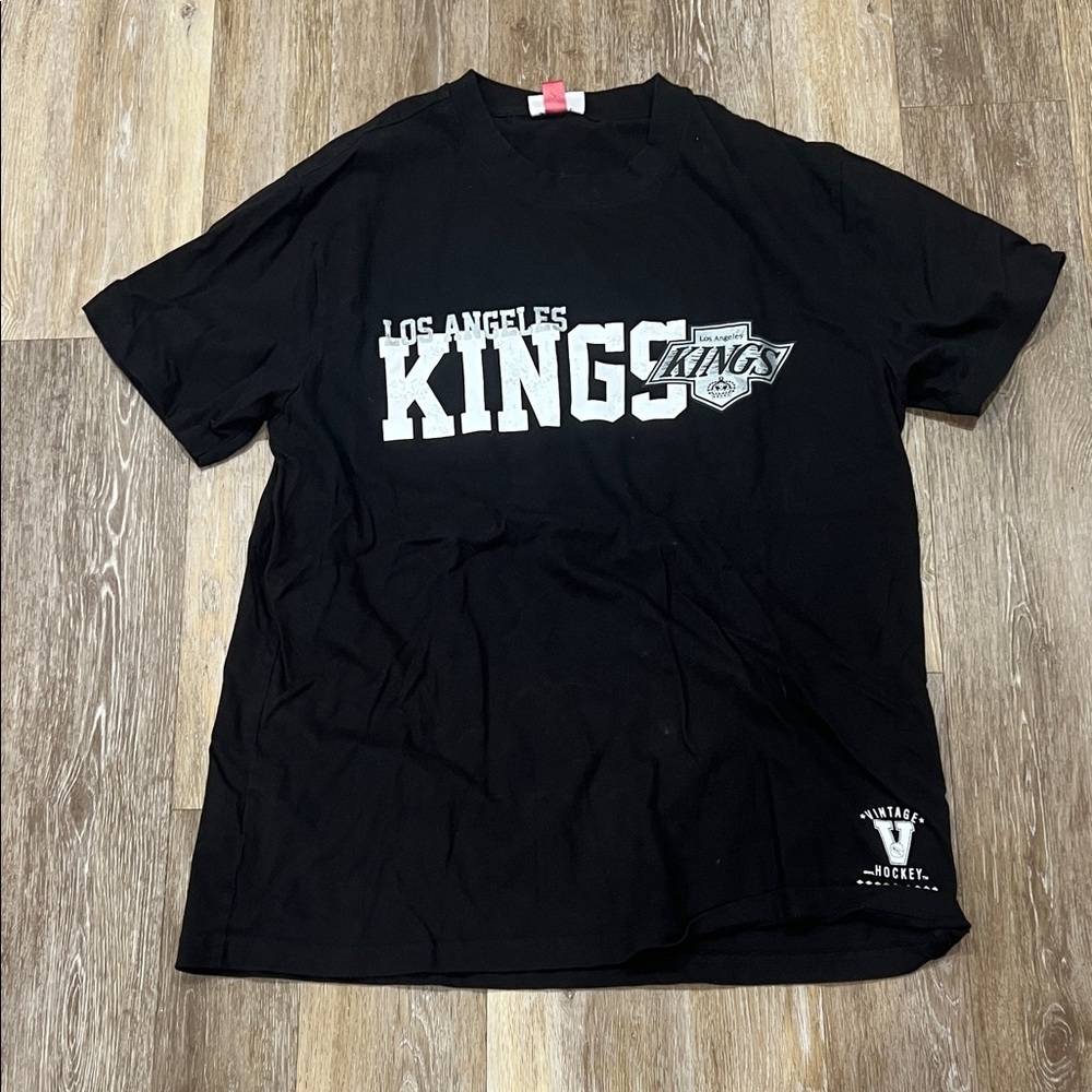 Mitchell & Ness Black Los Angeles Kings Graphic Tee